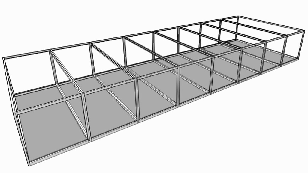 Open sided modules