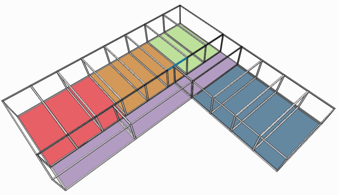 Generic layout showing zoned spaces